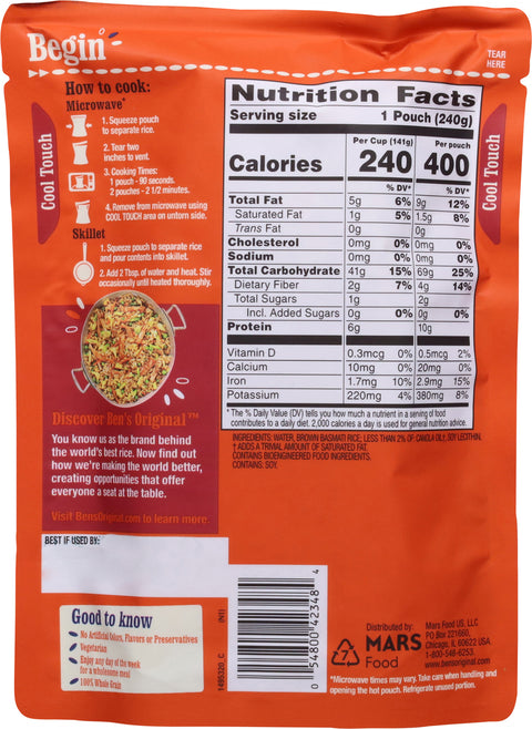 Ben's Original Ready Rice Brown Basmati 8.5 OZ