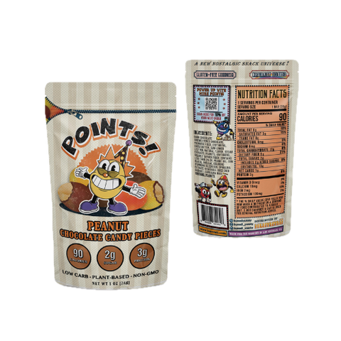 Hummii Snacks Points! Peanut Chocolate Candies - 1 OZ 10 Pack
