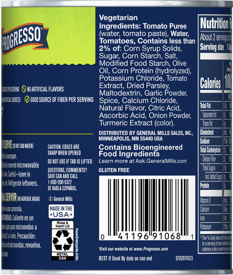 Progresso Vegetable Classics Soup Hearty Tomato 19 OZ