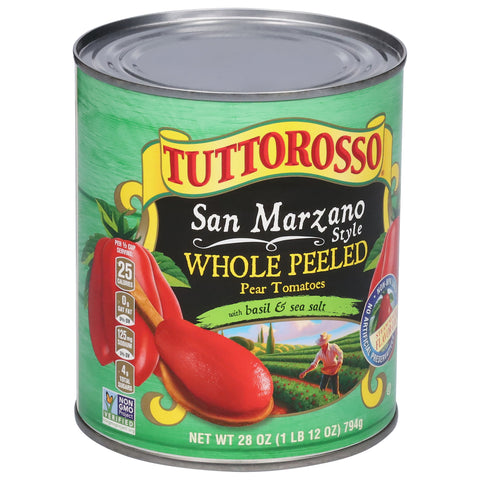 Tuttorosso Tomatoes San Marzano Peeled Pear Tomatoes  28 OZ
