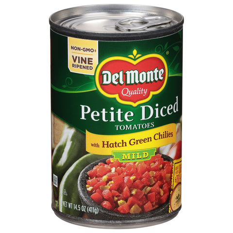 Del Monte Tomatoes Diced With Mild Green Chilies 14.5 OZ