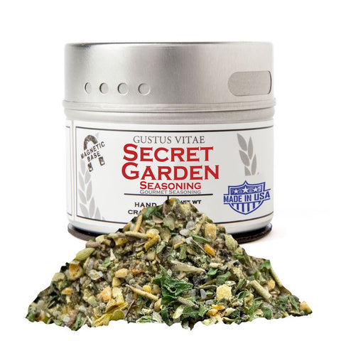 Gustus Vitae Secret Garden Seasoning + Rub - 1.2 OZ 8 Pack