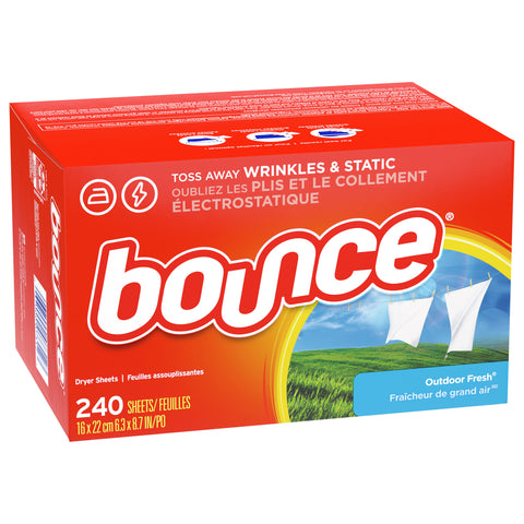 Bounce Fabric Softener Sheets, Outdoor Fresh, 240 Count