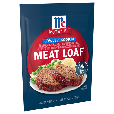 McCormick Seasoning Mix Pouch Low Sodium Meatloaf - 1.25 OZ 12 Pack