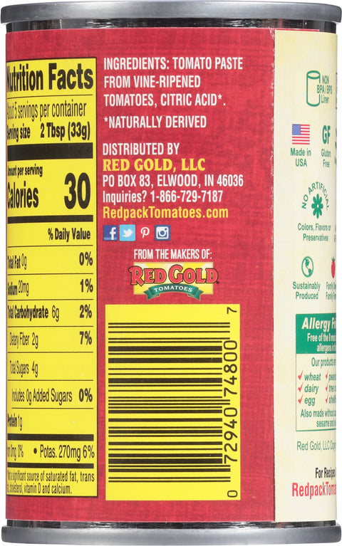 Red Pack Tomatoes Fancy Paste 6 OZ