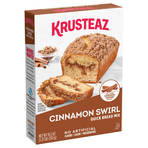Krusteaz Cinnamon Swirl Quick Bread Mix 19.5 OZ