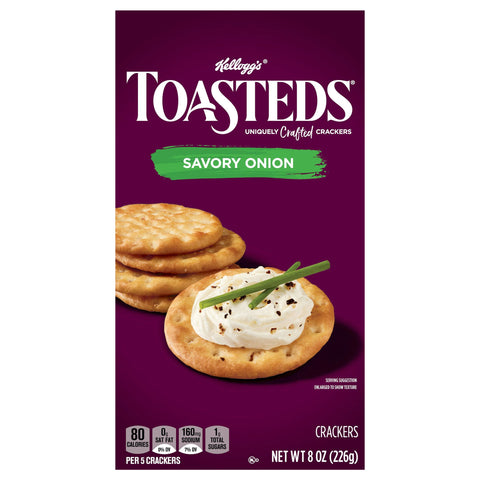 Keebler Toasteds Savory Onion 8 OZ
