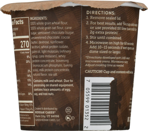 Kodiak Cakes Muffin Power Cup Chocolate Chip 2.36 OZ