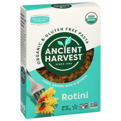 Ancient Harvest Organic Gluten Free Wheat Free Rotelle Pasta 8 OZ