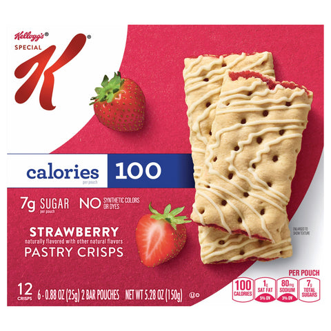 Kellogg's Special K Pastry Crisps Strawberry 5.28 OZ