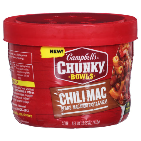 Campbell's Chunky Bowls Chili Mac Soup 15.25 OZ
