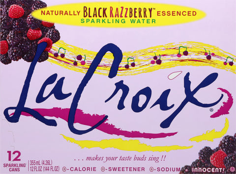 La Croix Sparkling Water Black Raspberry 144 FZ