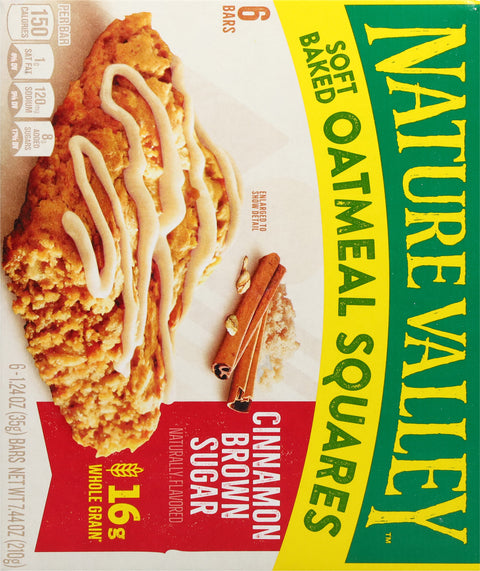 Nature Valley Soft Baked Cinnamon Brown Sugar Oatmeal Squares 7.44 OZ
