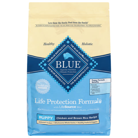 Blue Buffalo Life Protection Puppy Chicken & Brown Rice Dry Dog Food 5 LB