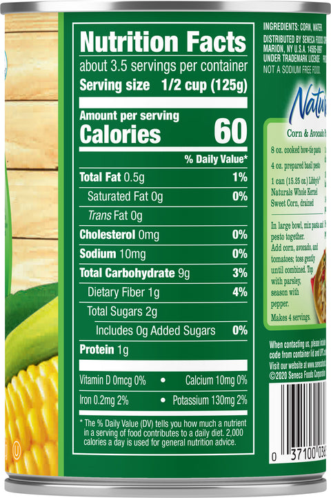 Libby's Whole Kernel Sweet Corn No Salt Added 15.25 OZ