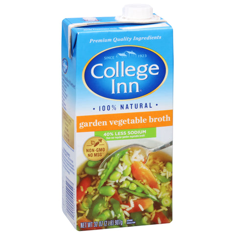 College Inn Broth Fat Free & Reduced Sodium Garden Vegetable 32 OZ