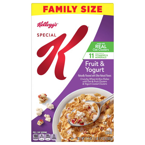 Kellogg's Special K Breakfast Cereal Fruit and Yogurt, 17.9 oz - 17.9 OZ 8 Pack
