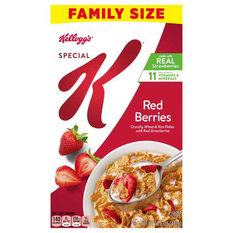 Kellogg's Special K Breakfast Cereal Red Berries, 15.6 oz - 15.6 OZ 8 Pack