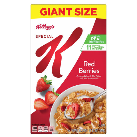 Kellogg's Special K Breakfast Cereal Red Berries, 19.2 oz - 19.2 OZ 8 Pack