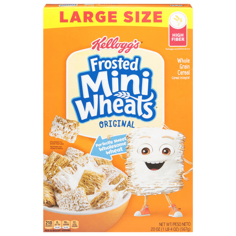 Frosted Mini-Wheats Original Cereal Large Size 20 oz - 20 OZ 8 Pack