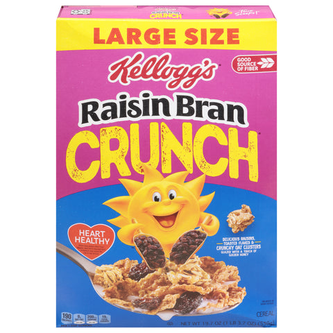 Kellogg's Special K Raisin Bran Crunch Cereal Large Size 19.7 oz - 19.7 OZ 8 Pack