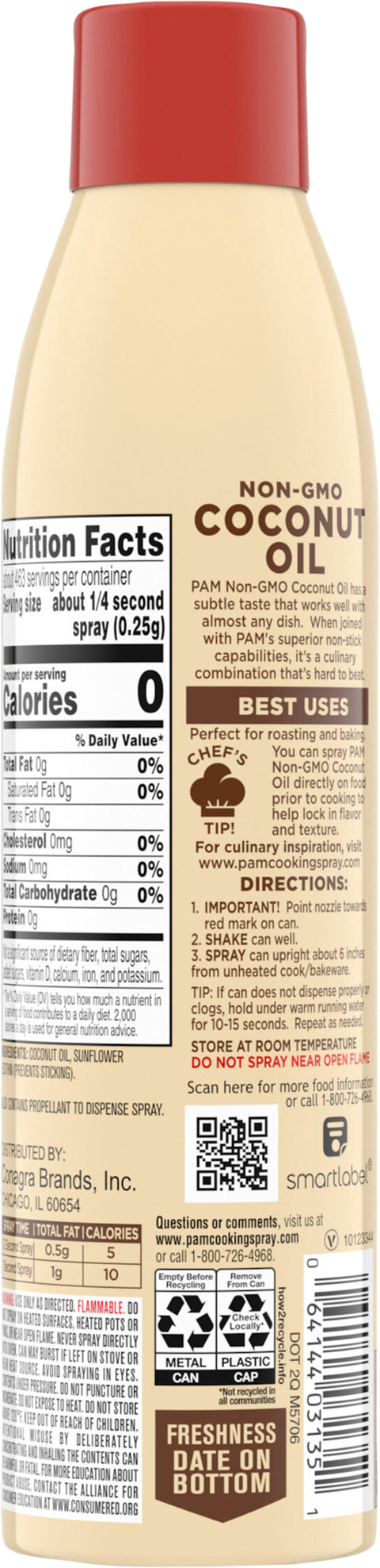 Pam Coconut Oil 5 OZ
