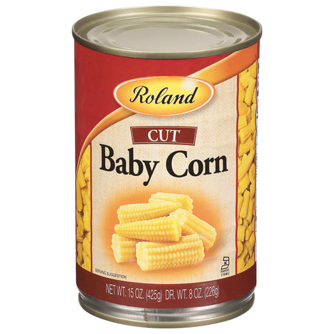 Roland Cut Baby Corn - 15 OZ 12 Pack