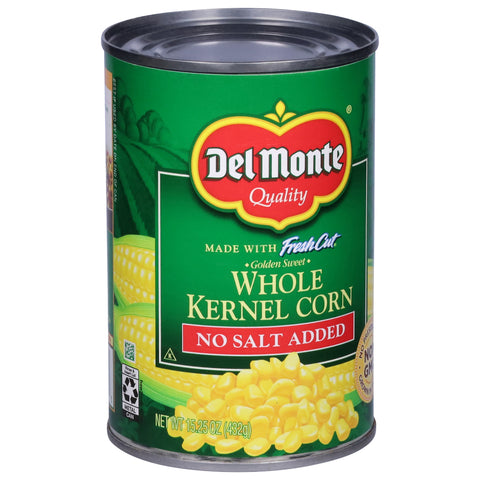 Del Monte Vegetables Fresh Cut Whole Kernel Corn No Salt Added 15.25 OZ