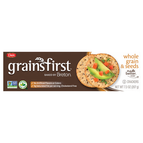 Breton Crackers Grains First Whole Grain 7.3 OZ