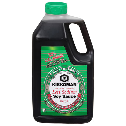 Kikkoman Soy Sauce Less Sodium- 40.0 OZ 6 Pack