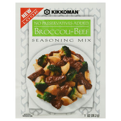 Kikkoman Broccoli Beef Seasoning Mix - 1.0 OZ 12 Pack
