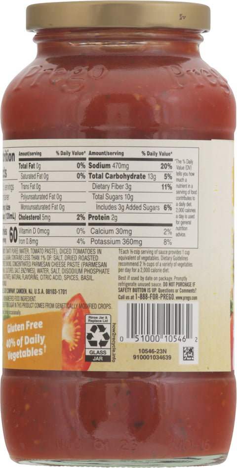 Prego Pasta Sauce Roasted Garlic Parmesan 24 OZ