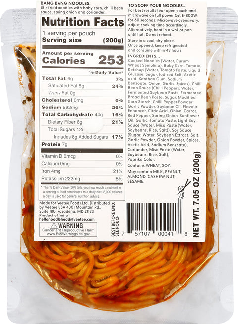 Noodle Head Stir Fried Bang Bang Noodles 7.05 oz