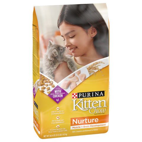 Purina Kitten Chow Nurture Muscle & Brain Development Kitten Food 3.15 LB