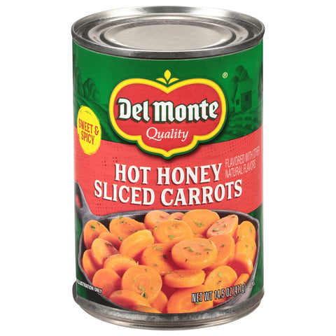 Del Monte Sliced Hot Honey Carrots 14.5 oz - 12 Pack