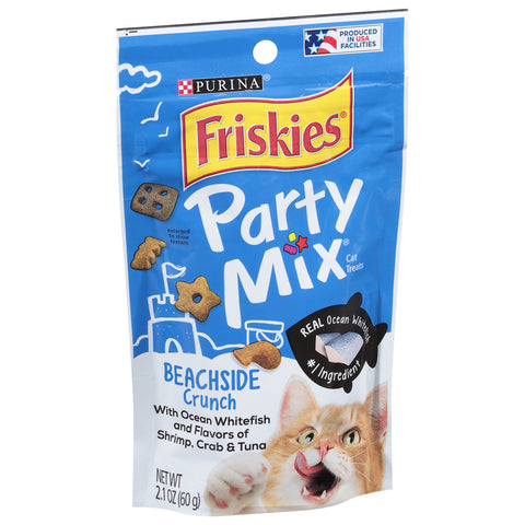 Friskies Party Mix Beachside Crunch Cat Treats 2.1 oz