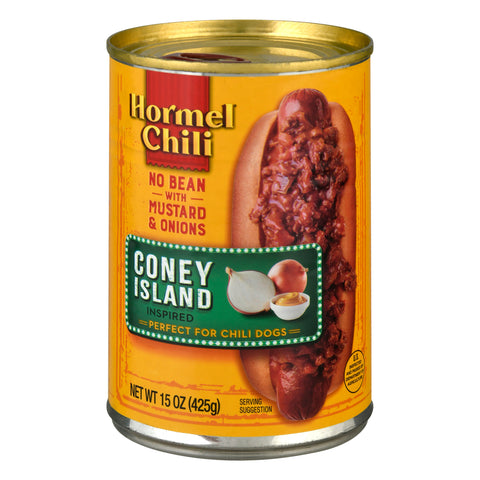Hormel Coney Island No Bean Chili 15 oz - 12 Pack