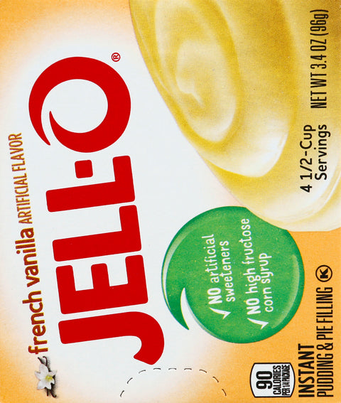 Jell-O Mix Pudding Instant French Vanilla 3.4 OZ