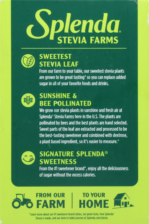 Splenda Zero Calorie Stevia Sweetener 100 ea
