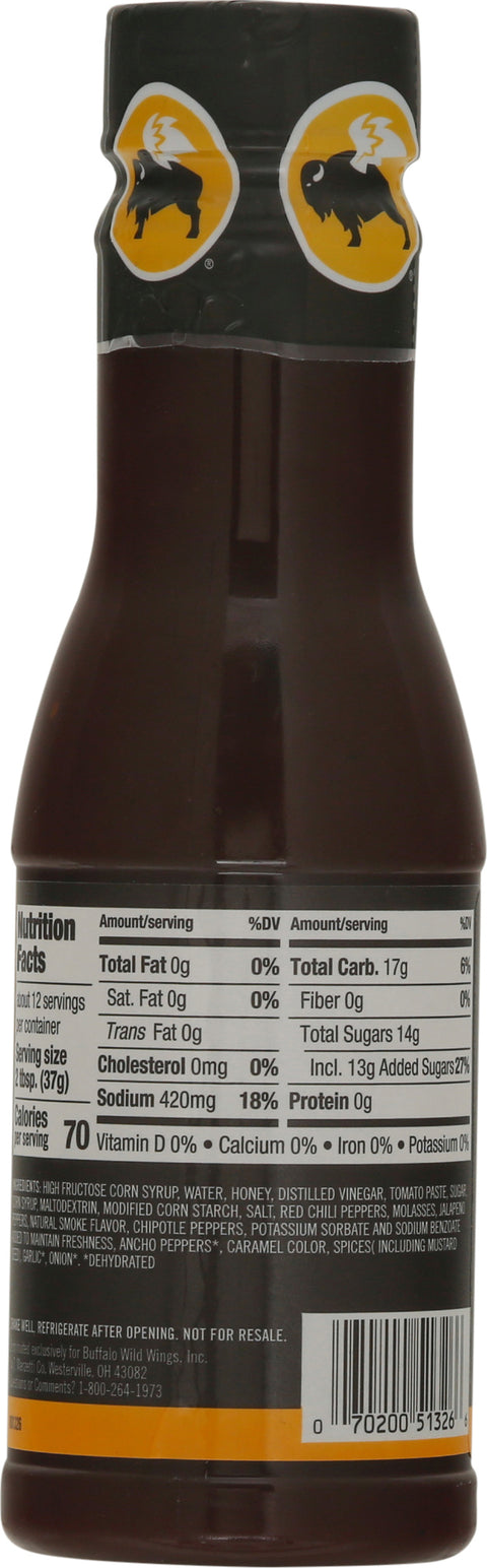 Buffalo Wild Wings Honey Bbq Sauce 12 FZ