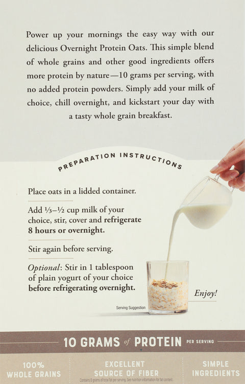 Bob's Red Mill Whole Grain Vanilla Almond Overnight Protein Oats 4