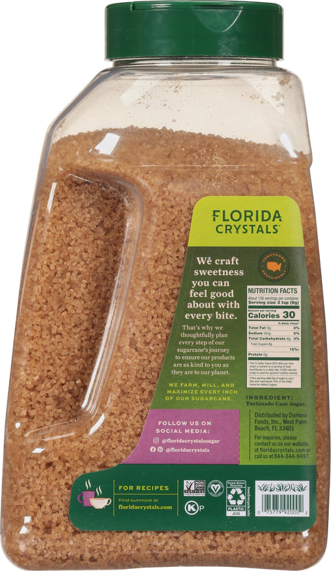 Florida Crystals Demerara Cane Sugar 44 OZ