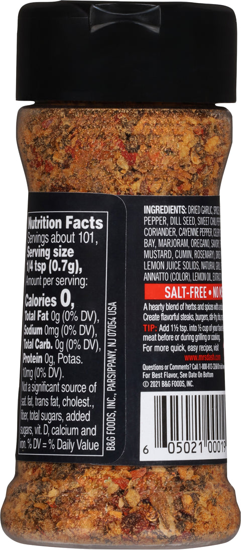Mrs Dash Steak Grilling Blends 2.5 OZ