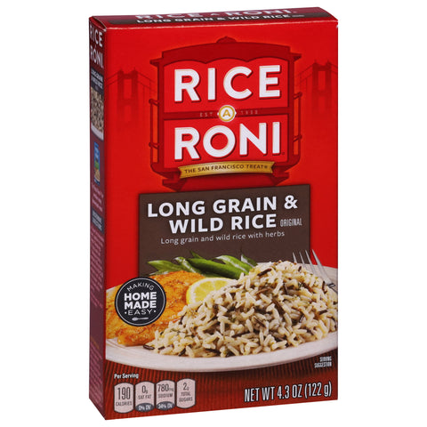 Rice A Roni Rice Long Grain & Wild 4.3 OZ