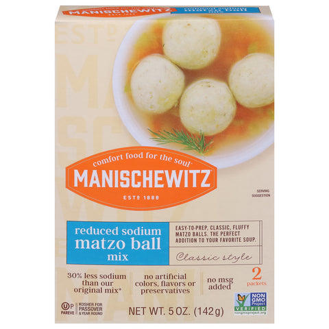 Manischewitz Reduced Sodium Matzo Ball Mix 5 OZ