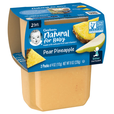 Gerber 2nd Foods Pear Pineapple 8 OZ