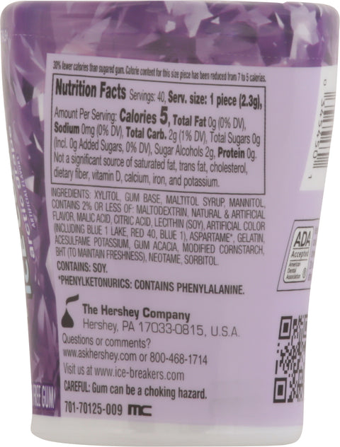 Ice Breakers Ice Cubes Arctic Grape 40 CT