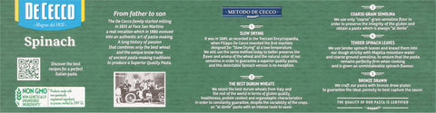 Dececco Spinach Linguini Pasta 12 OZ