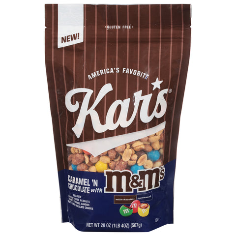 Kar's Caramel 'N Chocolate with M&M's Trail Mix 20 oz - 6 Pack