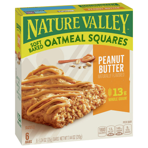 Nature Valley Soft Baked Peanut Butter Oatmeal Squares 7.44 OZ